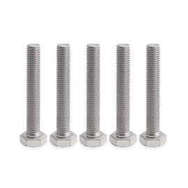 VictorsHome M10 Hex Bolts Screws, M10-1.5 x 70mm 304 Stainless Steel Fully Threaded Hex Head Bolt 5pcs