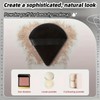 Velvety Triangle Powder Puff Set - Unscented, Suitable for Combination