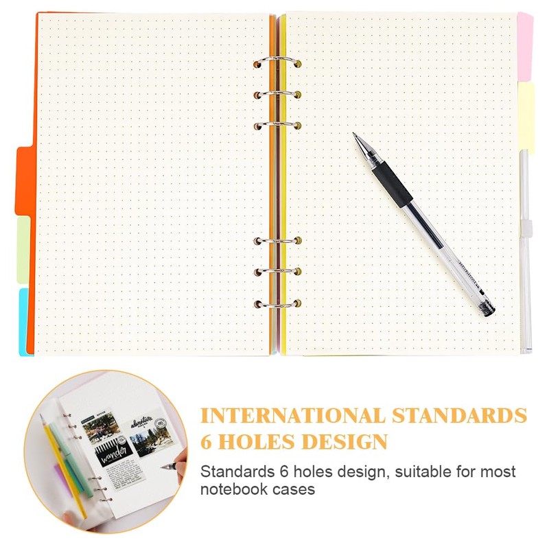 Vicloon A5 Refill Paper Dotted 180 Sheets Paper Refillable Note