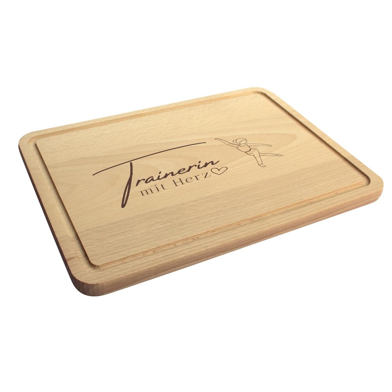 Trainer with Heart Gift - Premium Wooden Chopping Board 30