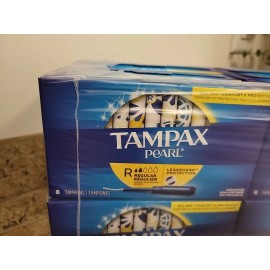 Tampax Pearl Regular Tampons, Unscented 96 ct. 12 boxes of 8