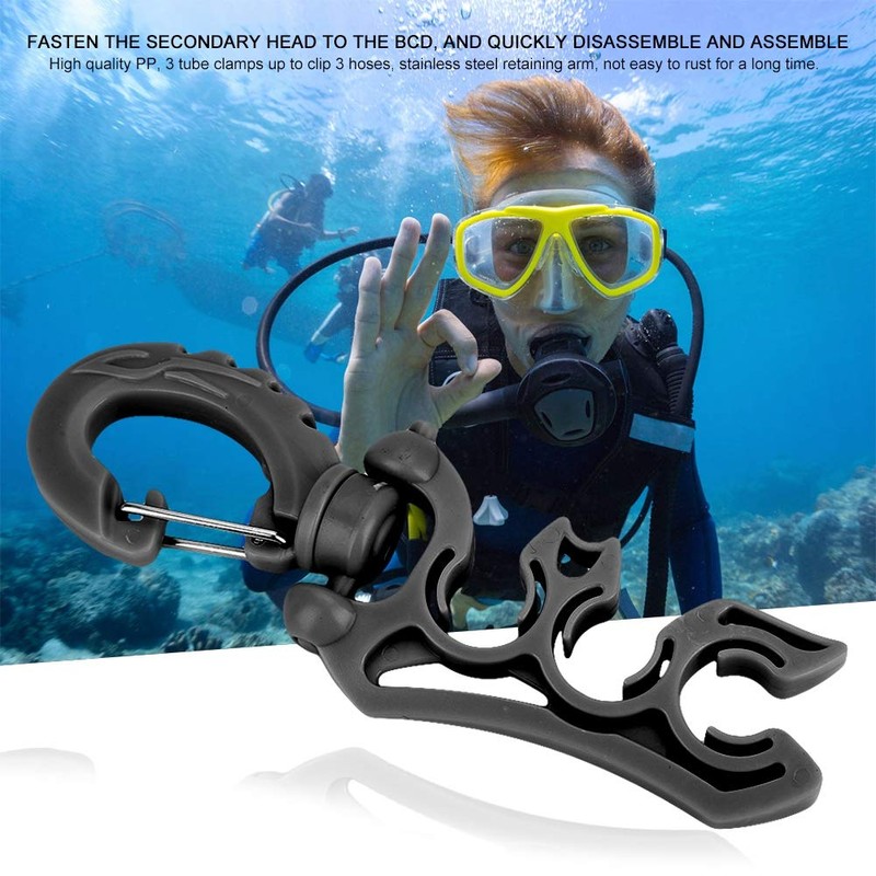VGEBY1 Diving Hose Holder, Scuba BC Hose Clip Hook Diving