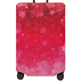 YianBestja Elastic Travel Suitcase Protective Cover Washable Suitcase Protective Cover Luggage Cover for 18-32 Inch Suitcase, Sakura, Modern