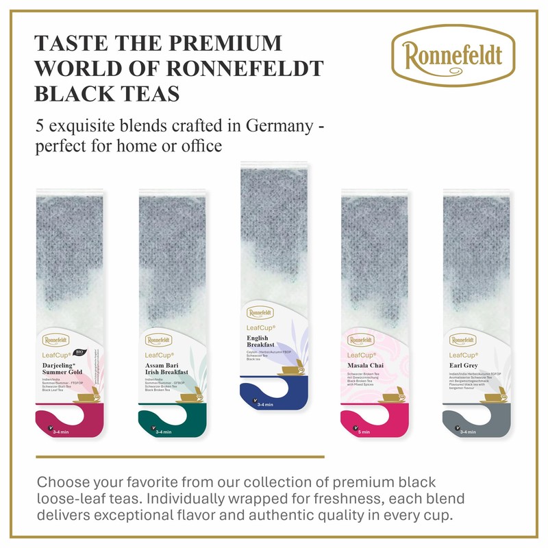 Ronnefeldt LeafCup English Breakfast – Loose Leaf Full-Bodied Black Tea