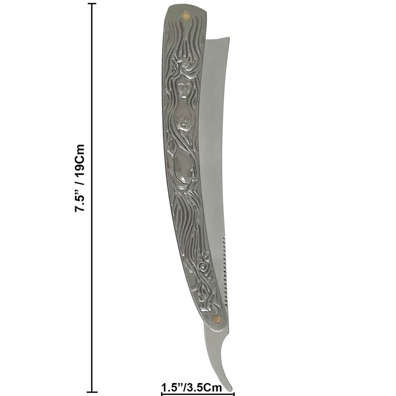 10.5" Sweeney Todd Straight Blade Barber Razor Pocket Knife Shaving
