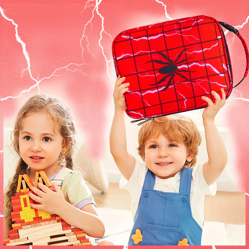 FunnyGifts Boys Backpacks with Lunch Box for Kids School Bookbag