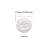 1000 Pcs White Buttons, 2 Hole Buttons Round Craft Buttons
