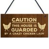 RED OCEAN Novelty Chicken Sign Funny Coop Hen House Plaque