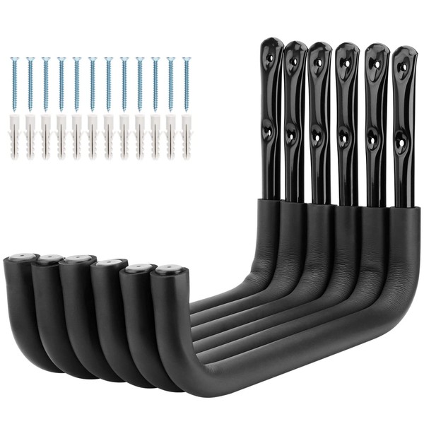 pipabiba Garage Hooks, Kayak Storage Hook, 6 Pcs Heavy Duty