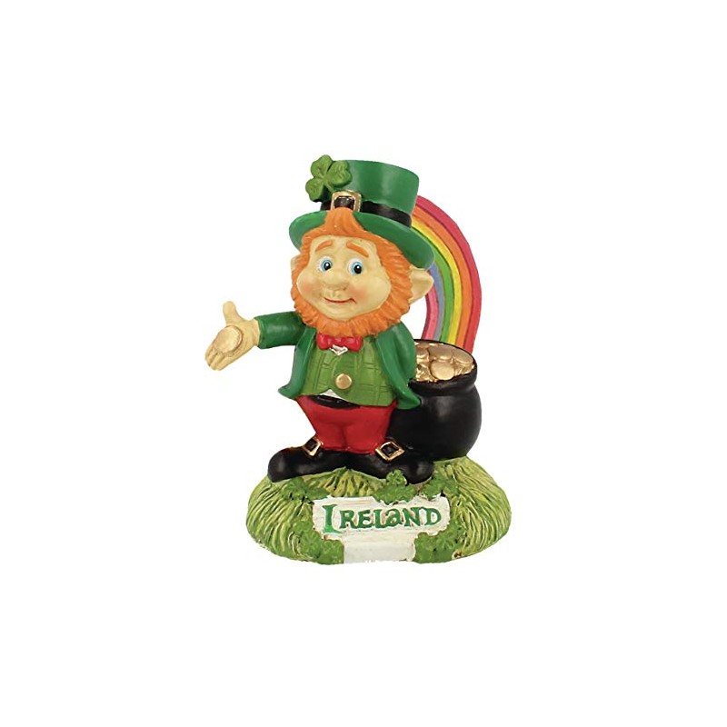 McMurfy Luck O' The Irish Figurine With Rainbow And Pot