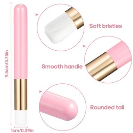 TSLRSA Wimpernshampoo Pinsel - 5 Stücke Rosa Nasenporen Tiefenreinigung Bürste Abziehen Mitesser Bürsten Entferner Werkzeug Wimpernverlängerung Reinigungsbürste Kosmetisch für die Gesichtsreinigung