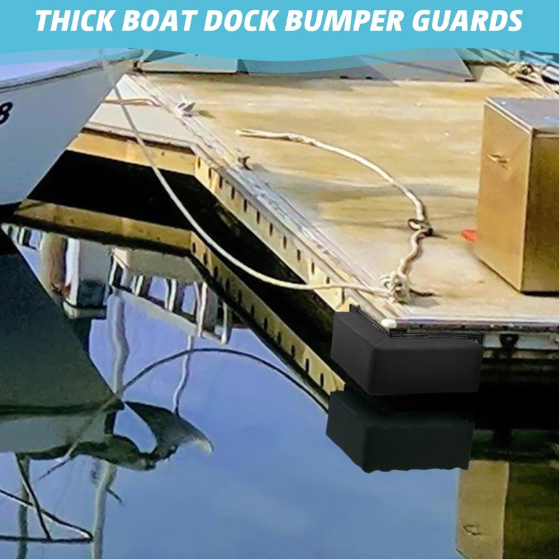 Innconee 2 Pcs Corner Dock Bumpers Guard with Screws Boat
