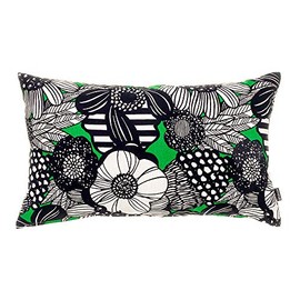 fabrizm 1598zgr Made in Japan Rectangular Throw Pillow Case 50 x 30 cm Afra Green