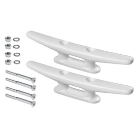 New Marine 2 Nylon Clamps in Black or White, Various Sizes, Includes V4A Screws (White, 170mm)