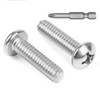 50 PCS #10-24 x 1 Phillips Pan Head Machine Screws,