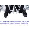 COZYROOMY Bicycle Pedals with Clips and Straps for Outdoor Cycling