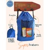 MYSUPOT 6"x20"x24" ROYAL BLUE BAG for Flip, Pool, Stadium or
