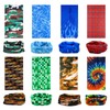kilofly 6/8 pc Multi-purpose Seamless Headwear Bandanas Mixed Set Value