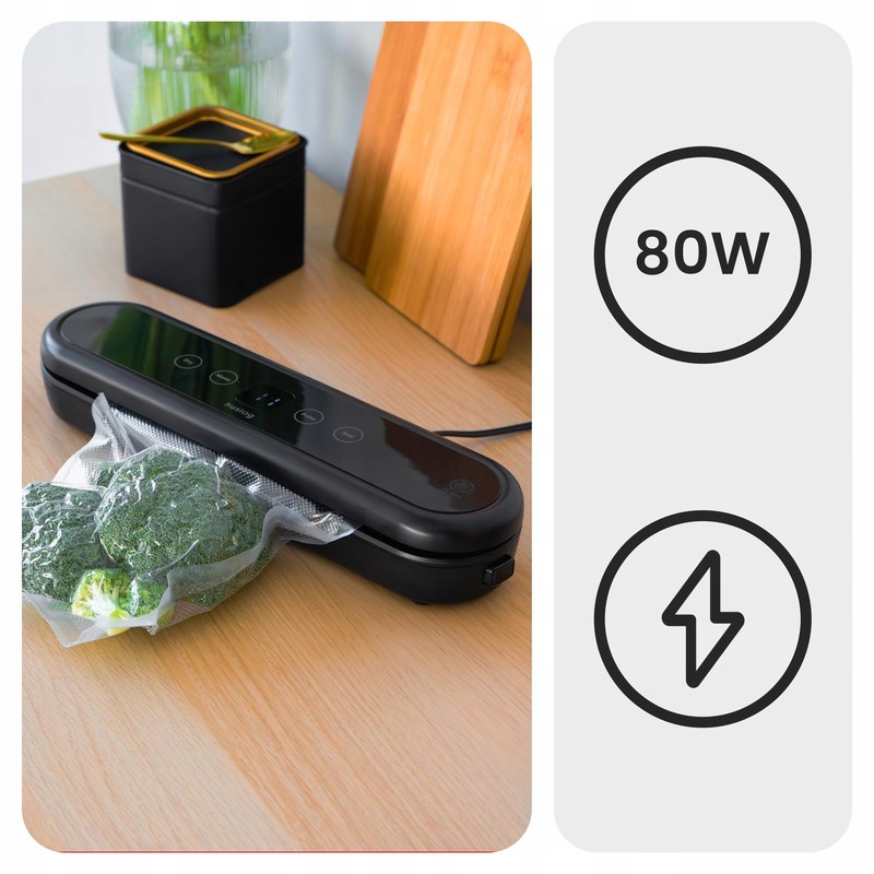 Huslog Vacuum Food Packaging Machine Portable 80W + 5 Bags