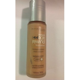Maybelline Instant Age Rewind Foundation NATURAL IVORY (Light-3) SILVER CAP.