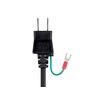 Monoprice 101310 18AWG Japan Power Cord Cable with Ground, Black