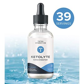 “Ketolyte Hidratación Rápida (Sin Sabor) Gotas de Electrolitos CetoFriendly Sin Calorías Sin Azúcar, N