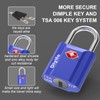 TSA Luggage Locks with Keys, [2 Pack] Diyife Security Suitcase