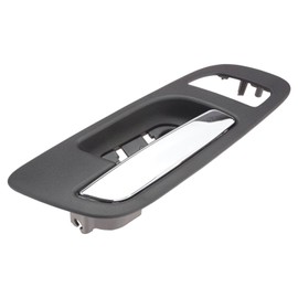 TRQ Door Handle Inside Interior Front Left Right Black Ebony & Chrome for Chevy GMC