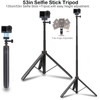 53" Osmo Action 6 Camera Selfie Stick Tripod, Magnetic Quick