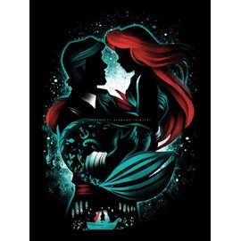 Youtheart Painting with Diamonds Prince and Princess Diamond Art Little Mermaid, 5D Full Drill Cross Stitch Embroidery Kits