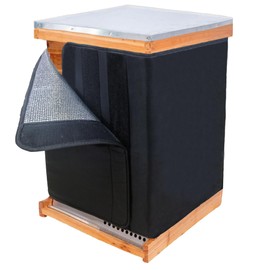 MLNSUNNY Winter Bee Hive Wrap,Fits 8 & 10 Frame Hives,Crafted with 3L 600D Oxford,Waterproof,Windproof,Coldproof,Features 3-Position Adjustable Magic Straps for a Perfect Fit,Ideal Beekeeping Supply