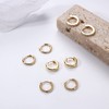 MILACOLATO Gold Huggie Hoop Earrings for Women 14k Gold Plated