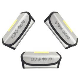 CNDHDOK 3PCS 185 * 60 * 75mm Lipo Battery Safe Bag Charging Bag for Lipo Battery Pack Storage Charging Transport,Home Travel Fireproof Safe Storage Pouch