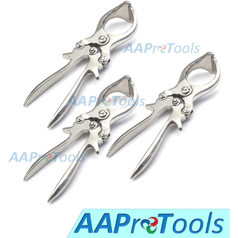 AAProTools Castrator Burdizzo 9" Castration Veterinary Instruments Set of 3