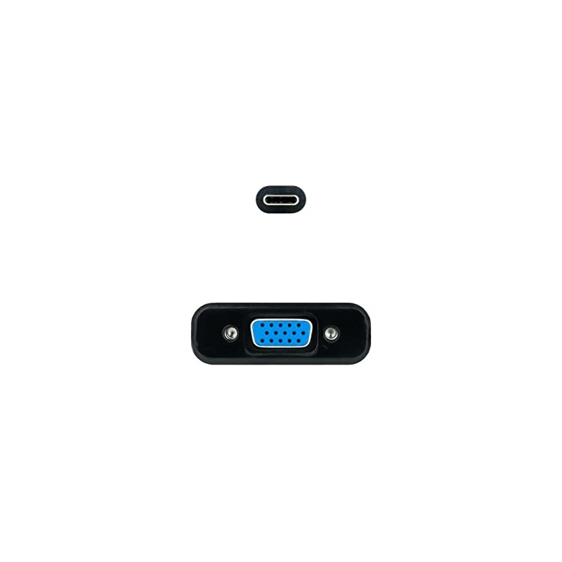 Monkey Ladder USB-C to VGA Converter USB-C/M-VGA/H, Plastic, Black, 10