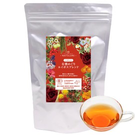 Organic Meguri Rooibos Blend, 0.07 oz (2 g) x 30 Packets, Biodegradable Tea Bag, Organic JAS Certified, Decaffeinated Rooibos Tea, Echinacea Tea, Blended Herbal Tea, Cold Brew Tea, Cold Brew Herbal