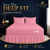 Egypto Plain Dyed Deep 𝐅𝐢𝐭𝐭𝐞𝐝 𝐕𝐚𝐥𝐚𝐧𝐜𝐞 Sheet Single – Easy