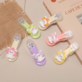 Sanrio Character Engraved Nail Clipper & Manicure Tool Gift Set R24 Free Size/Pink White 120ea