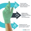 Unigloves Powder Free Nitrile Gloves Green – Pearl Mint –
