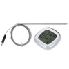 Wireless Food Thermometer Electronic Digital Touch Screen W/Timer Alarm for