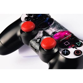Set of 4 Joystick Protectors Compatible with All Console Controllers/G-MOTIONS, Personalize Your Joysticks, Better Grip and All-Round Protection - G Curve Red