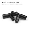 JANDH Small Stainless Steel Drawer Knobs Black Door Knobs Modern