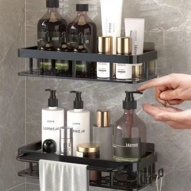 Bathroom Shelf – No Drill Design, Easy Storage for Shampoo