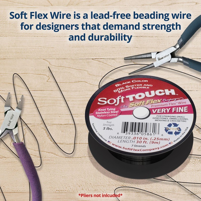 Soft Flex Kink Resistant Beading Wire - Very Fine 0.10