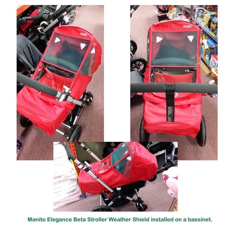 Manito Elegance Beta Stroller Weather Shield/Rain Cover - Navy