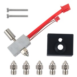 Sprite Extruder Upgrade Heater Block Kit High Temperature 300℃ Titanium Heatbreak Plated Copper Nozzle Hotend Compatible for Creality Ender 3 S1/Pro, CR10 Smart Pro, Sermoon V1/Pro 3D Printer