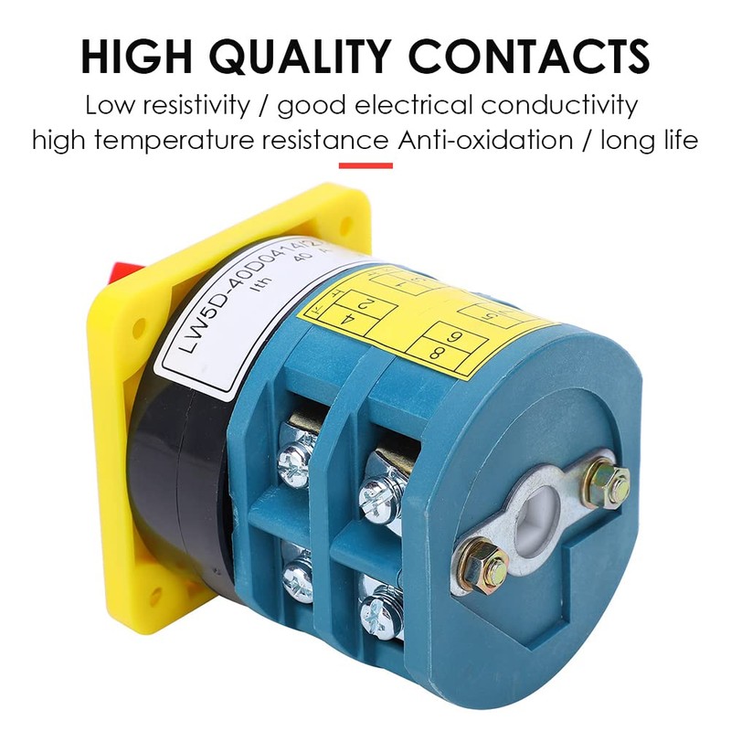 Rotary Cam Changeover Switch 380/220/110V 40A, Universal Rotary Changeover Switch