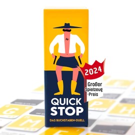 ATM Gaming Quickstop - The Letter Duel - Card Game for Teenagers and Adults - Fast and Crazy - 2 to 7 Players - Card Game from 10 Years - Family Game