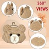 Saisifen Handmade Cute Bear Coin Purse for Women Small Change