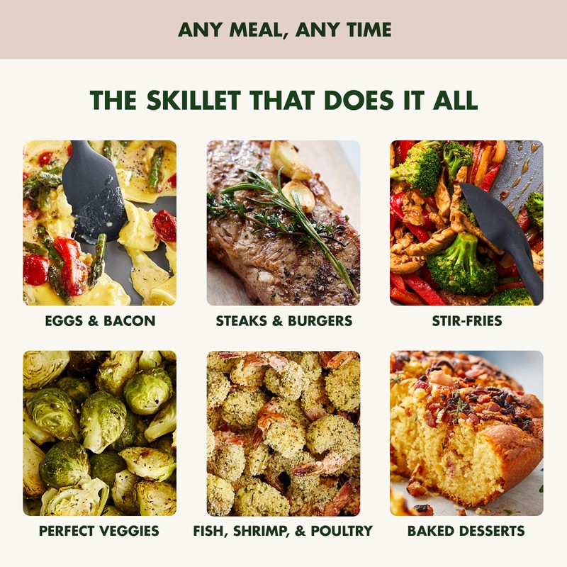 GreenPan Advanced 12” X 15” Electric Skillet with Lid, 7QT